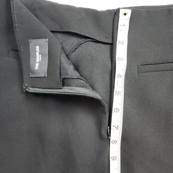 The Kooples Black Pencil Mini Skirt with Draped Overlay Size 2 - Picture 5 of 13